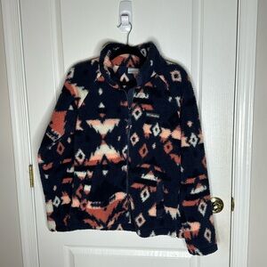 Columbia Fuzzy Teddy Zip Up Jacket